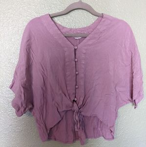 SOFT PINK CROPPED BLOUSE
